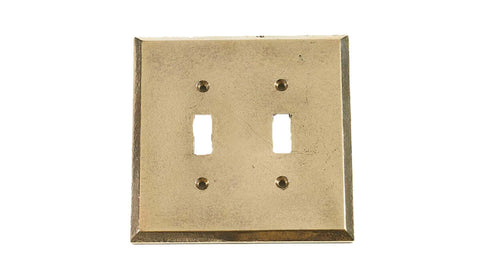 Caste Bronze Switch Plates Double Toggle