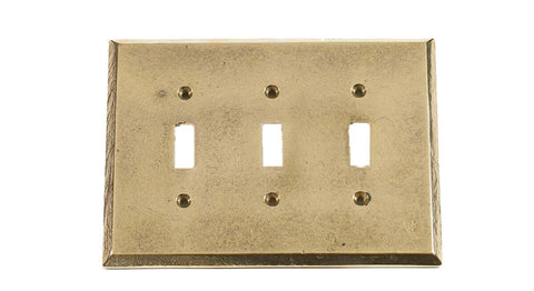 Caste Bronze Switch Plates Triple Toggle