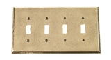 Caste Bronze Switch Plates Quadruple Toggle