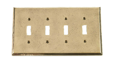 Caste Bronze Switch Plates Quadruple Toggle