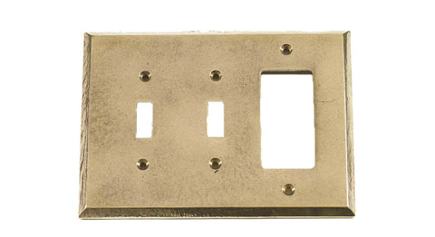 Caste Bronze Switch Plates Double Toggle