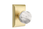 Conical White Marble Knob