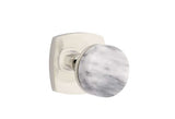 Conical White Marble Knob